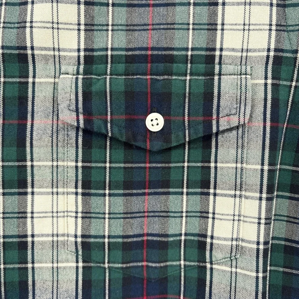 Polo Ralph Lauren Shirt Mens M Green Plaid Classic Fit Button Down Long Sleeve